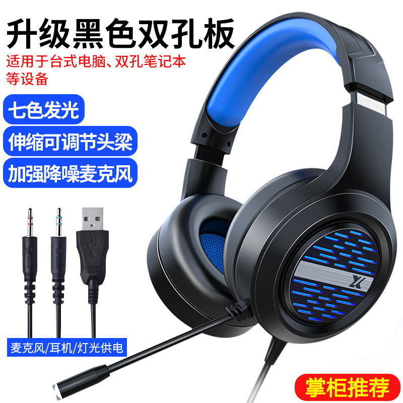 Forerunner X12 有線 1.9 メートルヘッドマウント猫耳ヘッドセットカラフルなグレアノイズリダクション快適なゲームヘッドセット卸売|undefined