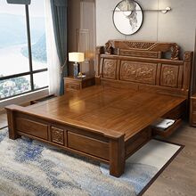 �S����ľ��ʽ��ȫ��ľ��1.8���p��2*2.2m�����ԼӴּӺ�鴲