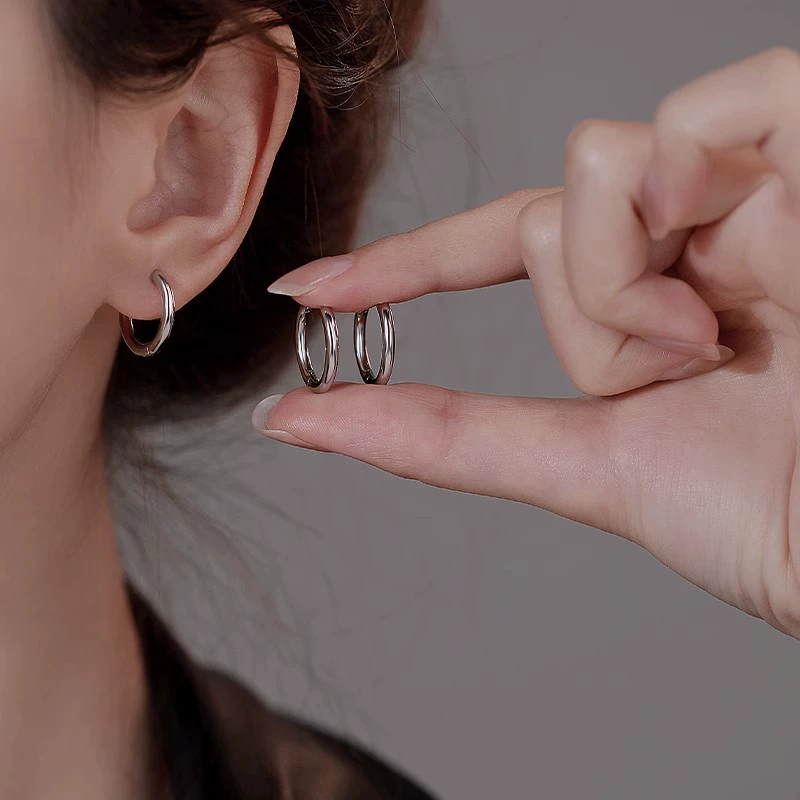 Серьги, серебро 999 проба, высококачественный стиль