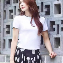 ����̳�ͬ��Ůװ2025�ļ�Բ��ײɫľ���߶���ٴ�������֯T��Ů