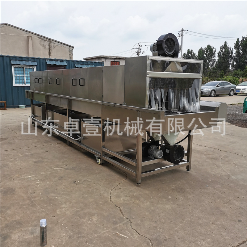 全自动食品容器清洗机 大型高压喷淋洗筐机 隧道式高温洗箱机厂家