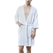 S 32846 Thin Waffle Pattern Bathrobe �����ԡ�� �羳ŷ��