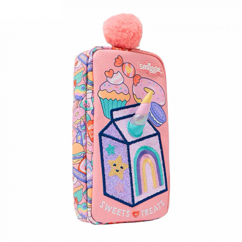 Australian smiggle estuche para bolígrafos de dibujos animados para niños bolso de papelería para estudiantes creativos plegable multifuncional