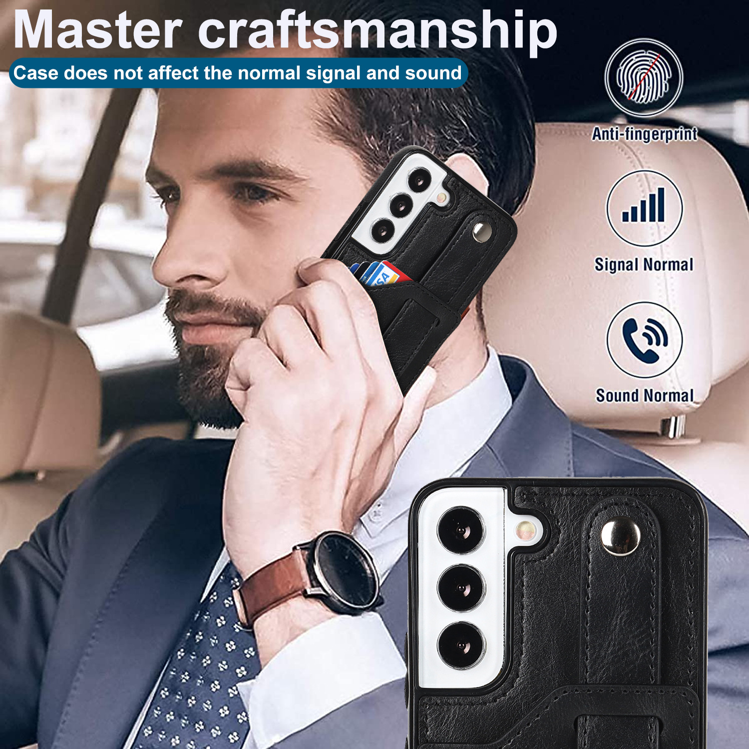 Handyhülle Für Samsung A53 Mit Armband Und Kartenfach Aus Leder_voghion.com