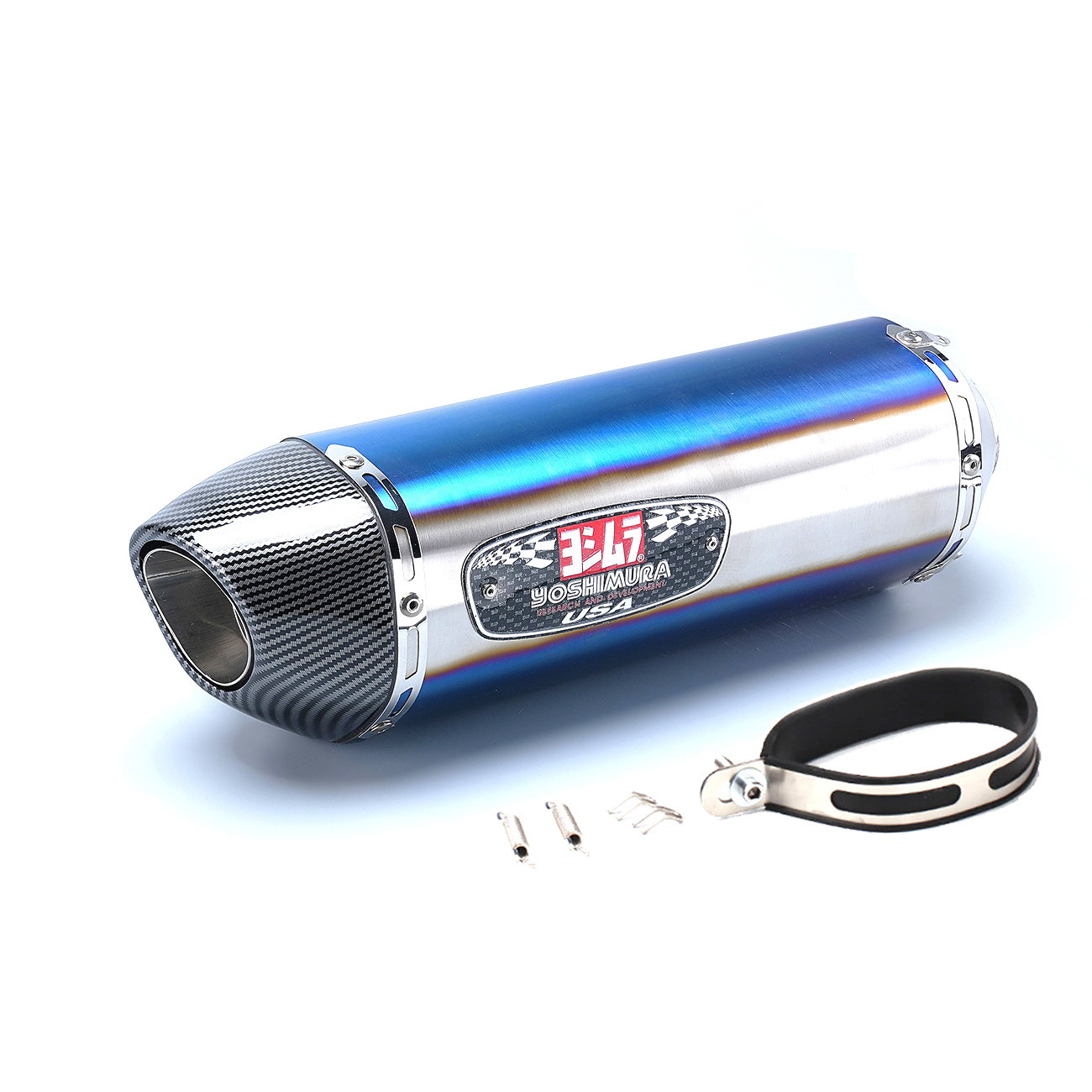 Motorcycle carbon fiber exhaust pipe modified exhaust pipe tail section Yoshimura R77 tail throat QJmoto race 600/spring breeze