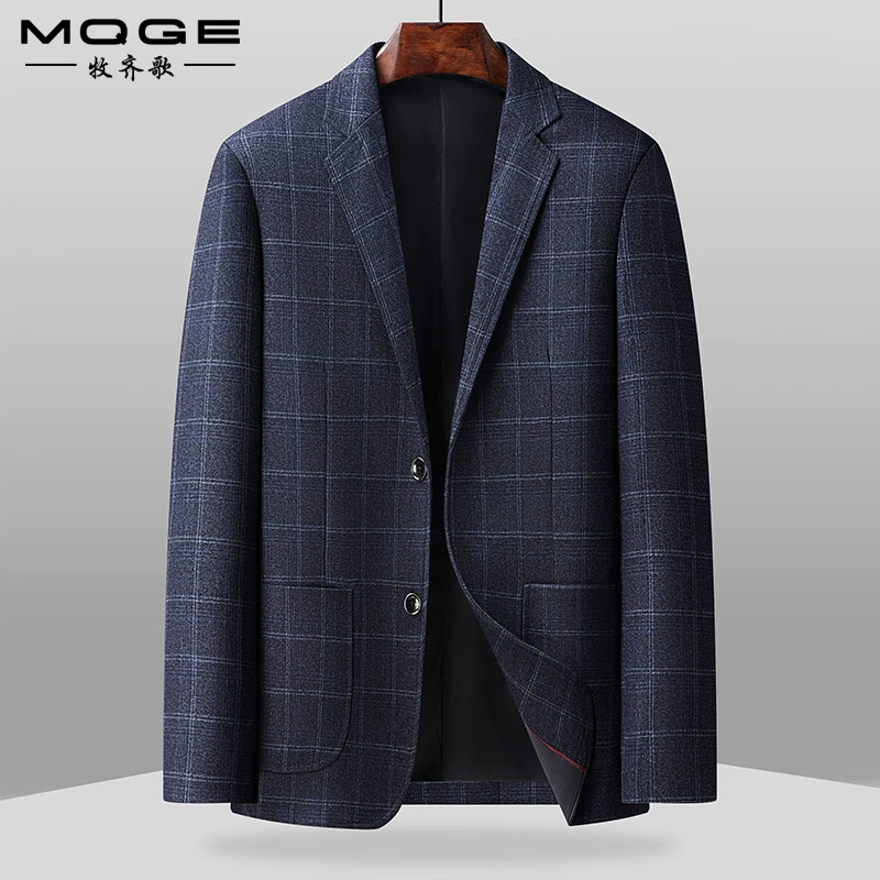 Новый чистый клетчатый костюм мужской деловой повседневный мужской костюм среднего класса высокого класса профессиональный костюм без горячего легкого экстравагантного пальто мужской