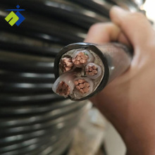 銅電力電纜YJV4*35+1*16硬線四等芯阻燃35平方4+1銅芯鎧裝五線