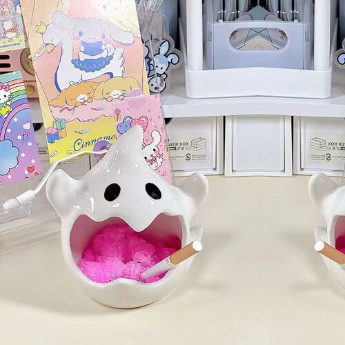 Whimsical Halloween cartoon bat ghost cute ghost candle holder decoration ornament American ceramic living room scented candle