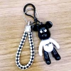 Leather rope plus violent bear pendant