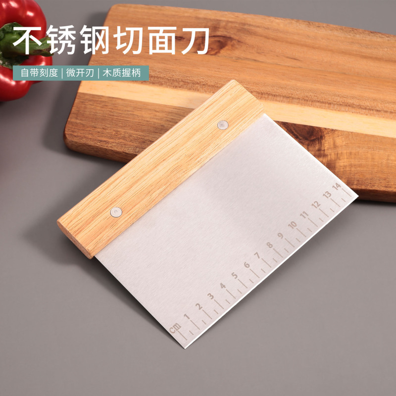 in stock stainless steel noodle cutter hand rolling dough flour cutter flat knife cream spatula baking soap