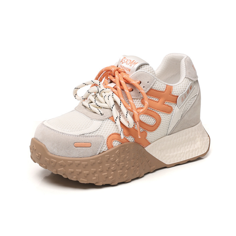 Giày sneaker nữ đế dày lưới thoáng khí phong cách cổ điển — màu sắc