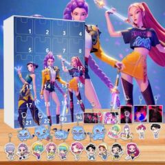 跨境KPOP猎魔女团 圣诞倒计时日历盲盒 背包车载钥匙扣亚克力挂饰