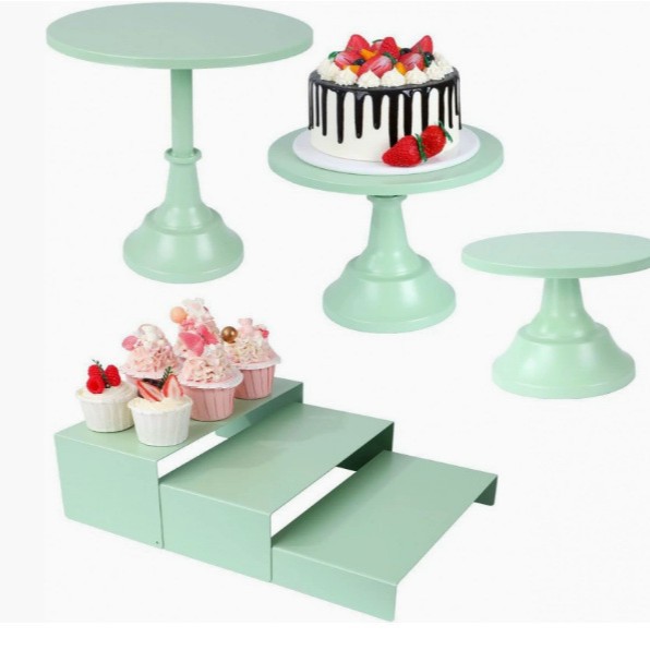 Transfronterizos dorados rosa decoración de la mesa de postres accesorios de boda estante de pastel estante de té de la tarde estante de té descanso mesa