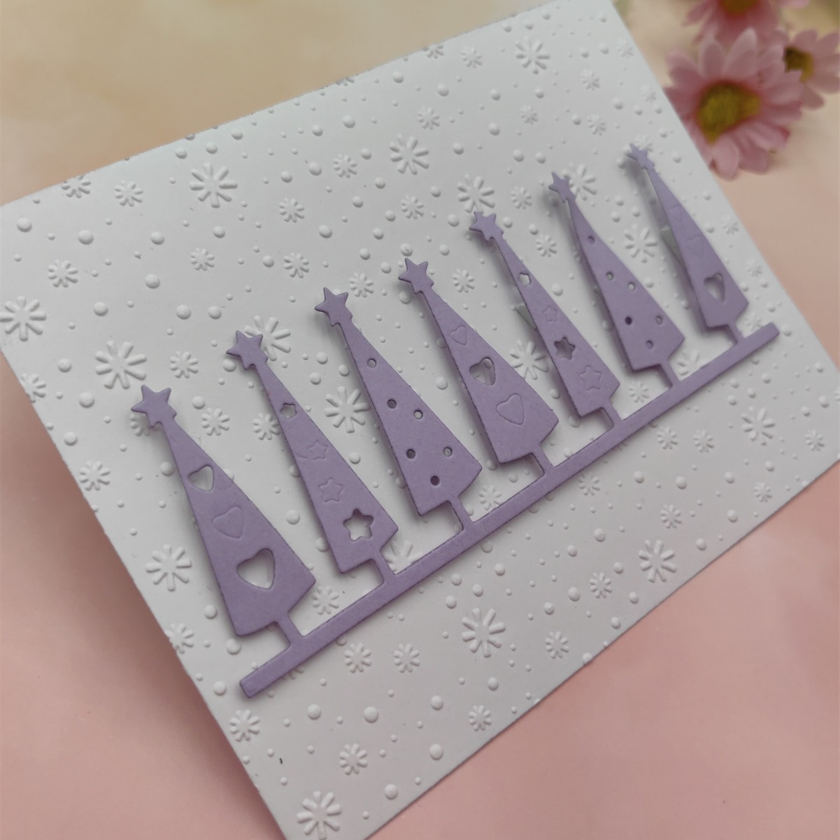 圣诞树碳钢刀模diy压花装饰切割刀模手工压花模板cutting die