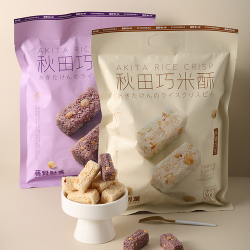 Tofu no Seika Akita Koshi Mochi Nuts and Peanuts Millet Crisps, a popular nostalgic casual snack for afternoon tea and desserts.