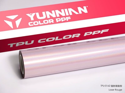 Dry and wet dual-use laser TPU car color change film, macaron color car wrap, color PPF, direct sales from cross-border factory (Auto Color Change Film) - tpu-laser-blush-pink-suitable-for-both-wet-and-dry-use-15215m