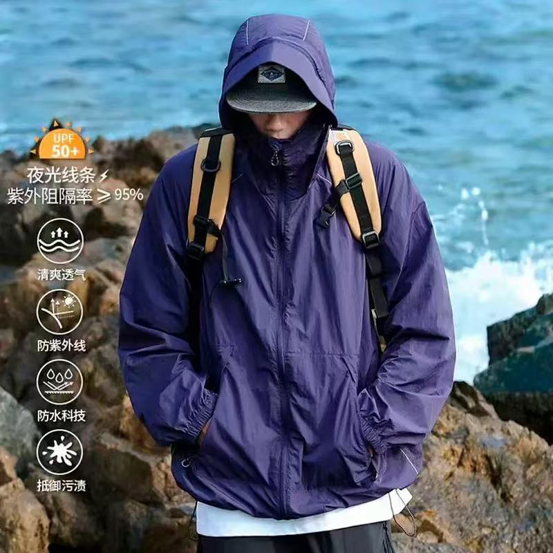 Outdoor Mountain-Style Sun Protection Clothing for Women, Waterproof and Breathable Sun Protection Clothing, Anti-Uv Skin Clothing, Ice-Sensing Sun Protection Suit for Men
