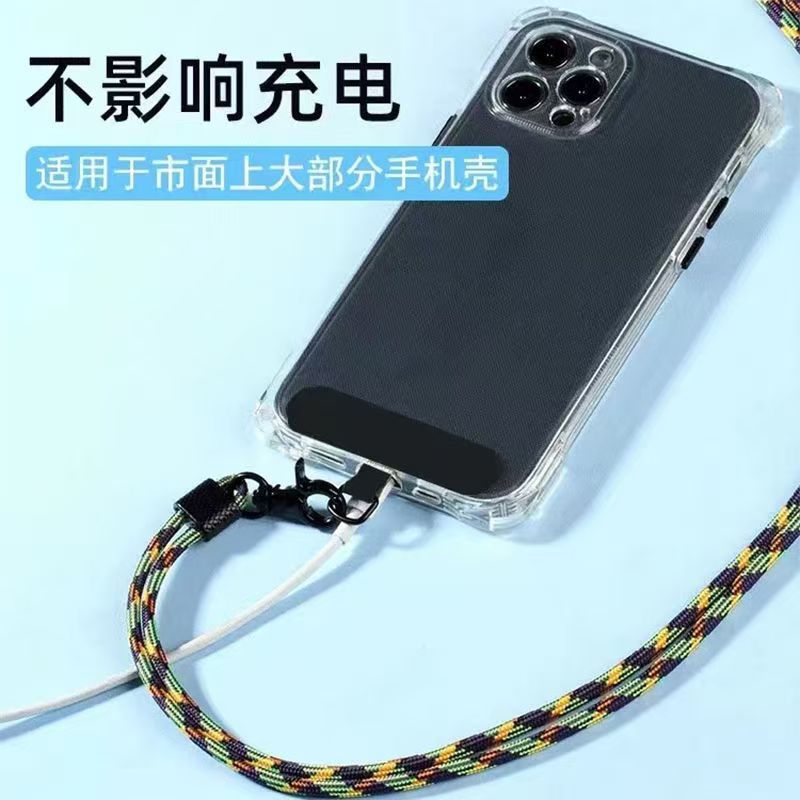 Teléfono móvil cuerdas espaciador clip D-buckle tela curada tarjeta fijación colgante de anillo de metal colgante
