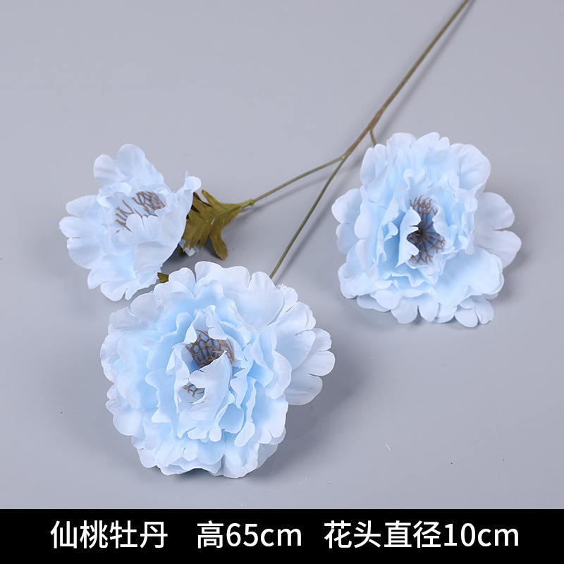 蓝色系仿真花婚礼婚庆场地场景布置道具装饰花艺花材花束假花批发|undefined