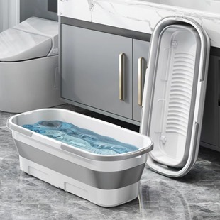 Folding Mop Bucket Factory Batch Thickeneded Durable Car Wash Bucket Outdoor Household Rectangular Portable Plastic Bucket Single Bucket