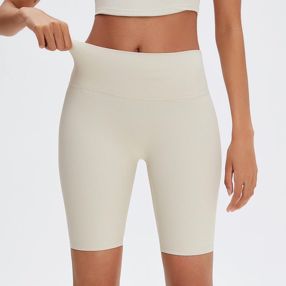 Nuevos pantalones de yoga deportivo cintura alta vientre contracción cadera que forma Pantalones deportivos sin vergüenza triángulo Área de secado rápido fitness yoga shorts