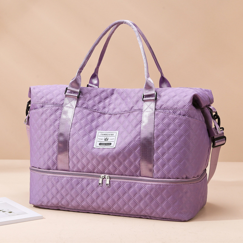 Bolsa de viaje de gran capacidad para viajes cortos, expandible, separación seca y húmeda, bolsa de natación, bolsa de ejercicio, bolsa de mano para viajes de negocios