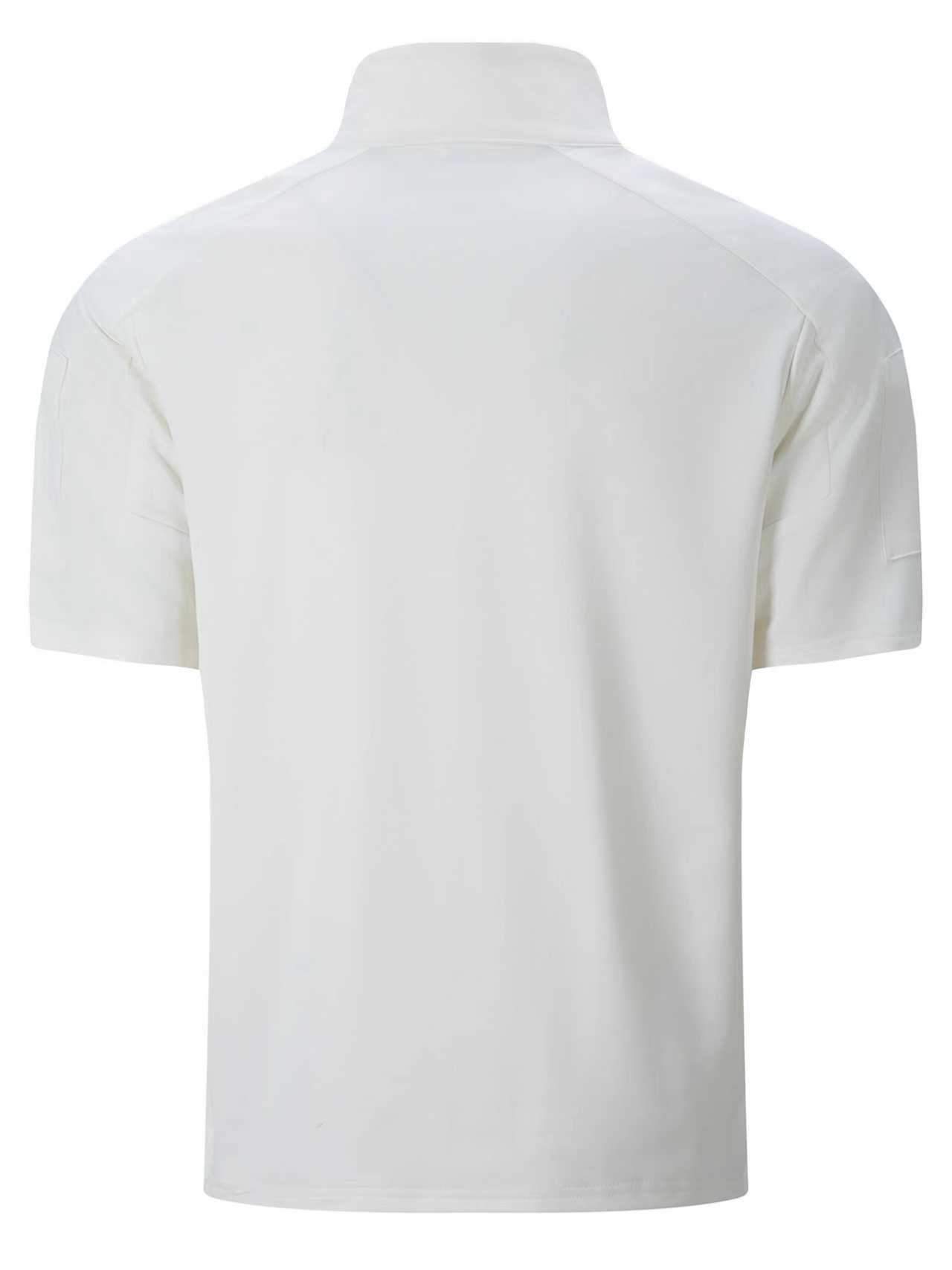 Men's Summer Tactical Sportswear Set, Quick-Dry Two-Piece Outfit With Arm Pocket For Outdoor Training & Casual Wear_viptrois.com