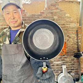 工厂直销 章丘手工铁锅纯手工热锻锅奶锅辅食锅小炒锅 手工铁锅