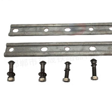 22kg铁路用鱼尾板安装简单钢轨接头夹板厂家直供矿用绝缘道夹板配