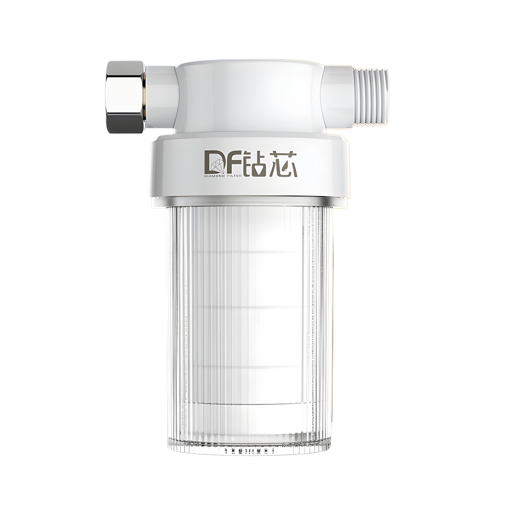 Pre-filtro calentador de agua doméstico ducha purificador de agua PP algodón agua del grifo descloro carbón activado comercio electrónico cruzado