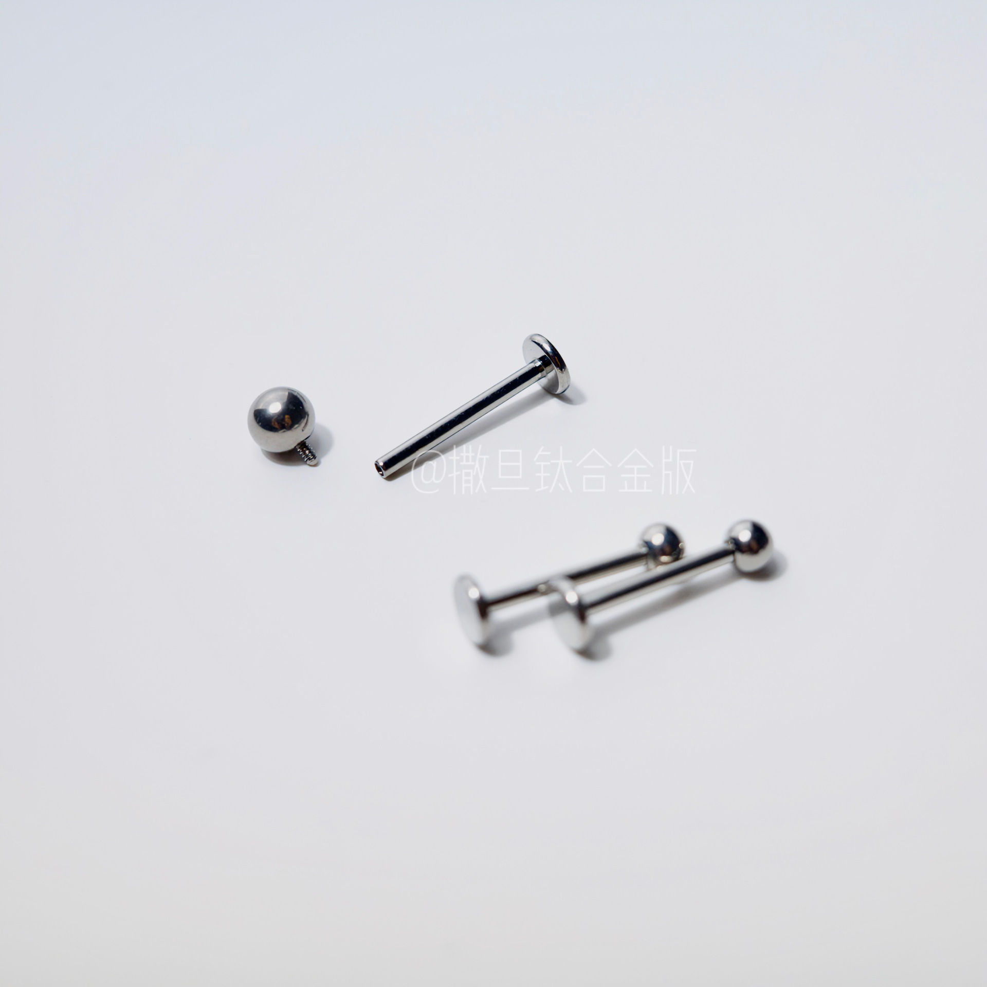 Labret stud lip piercing jewelry styling detail