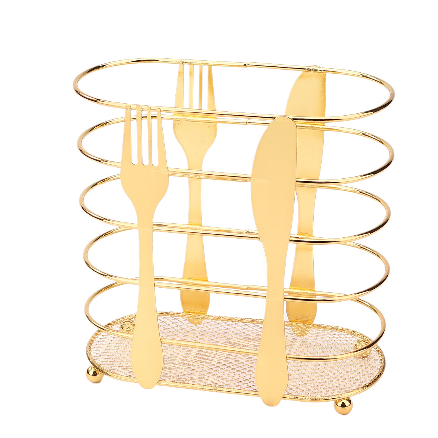 Caja de cubiertos de metal creativa transfronteriza Caja de palillos de cuchillos y tenedores creativos Caja de cubiertos de cocina creativa Caja de almacenamiento de hierro forjado