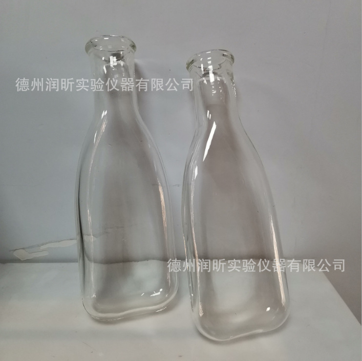 茄形培养瓶 500ml 茄形瓶 茄子瓶 250ml 细菌培养瓶 加厚 玻璃