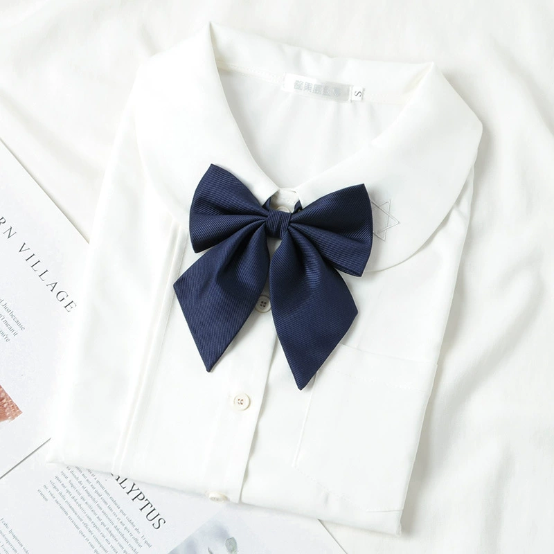 Burgundy Japanese bow tie with bow, uniform for elementary school students