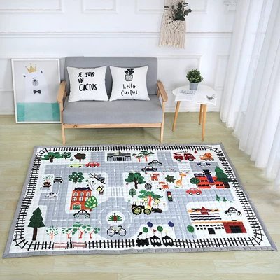 Avtomobil döşəmə paspasları – Crawling Game Floor Mat - city-town-145195-about-2kg-with-independent-packaging