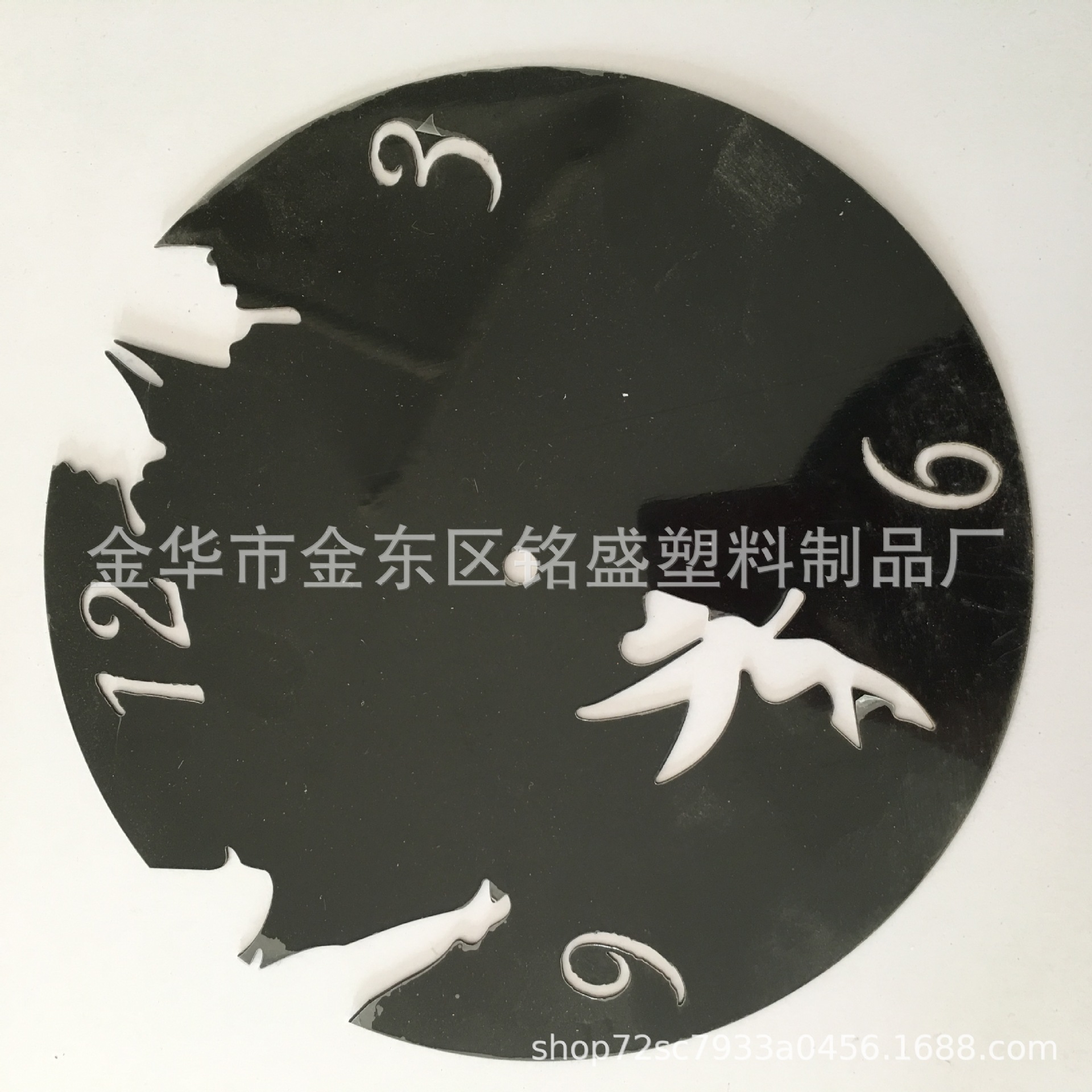 本厂专业加工欧美热销亚克力镜面墙仙女数字镜面静音时钟墙贴镜片