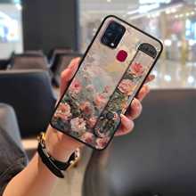 适用三星手机壳新款支架硅胶男女款腕带液态个性情侣防尘全包