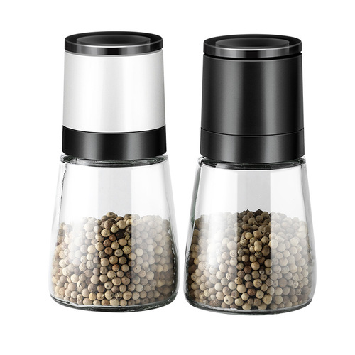 Kitchen Lady black pepper grinder household manual rose salt food supplement grinding bottle hand-twisted pepper powder bottle