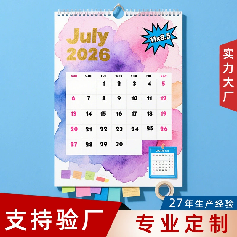 Настенный календарь на кросс-граничную тему, европейские и американские праздники, английская версия, печать календаря, обратный отсчет, ежемесячный календарь, настенный креативный ежегодный календарь на катушке YO