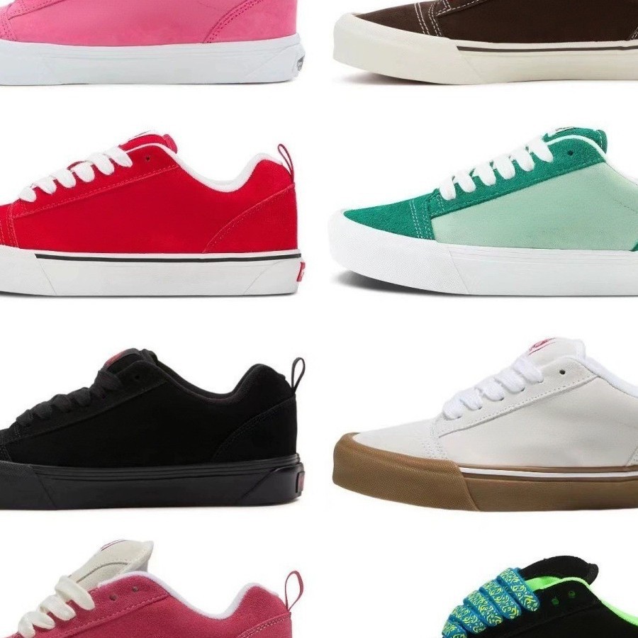 Putian shoes Knu Skool sneakers, Vans loafers, new American-style printed men's and women's low-top sports sneakers