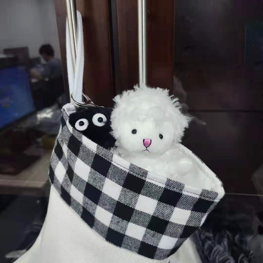 Navidad decoración perro garras de Navidad regalos dulces bolsas de tela de cuadrillas calcetines de palma para dibujar personalizados xqds0081a1