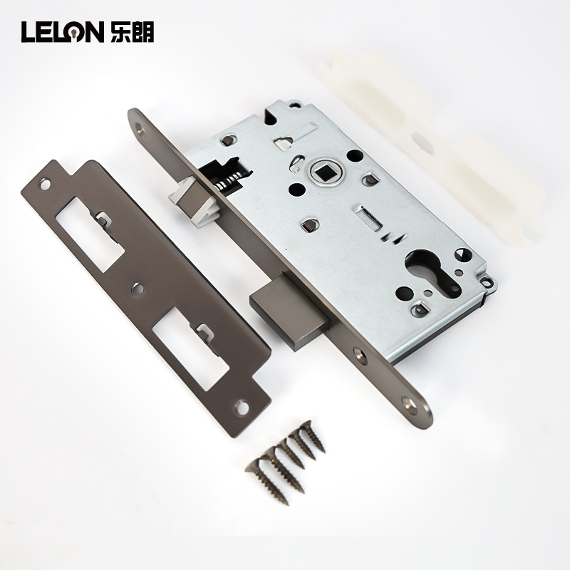 Multicolor personalizado acero inoxidable silencioso cuerpo de cerradura estándar europeo 7255 accesorios de cerradura de puerta de madera interior cuerpo de cerradura de puerta de habitación universal