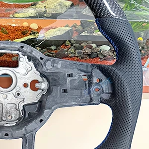 Carbon fiber perforated sports-style steering wheel for Volkswagen Golf MK7 MK6 MK5 MK4 GTI R models