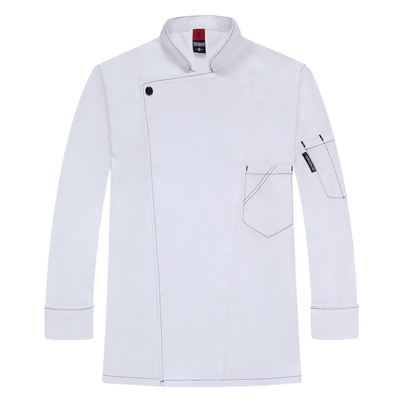 Chef ropa de trabajo de los hombres de manga larga ropa de otoño e invierno catering restaurante hornear panadería pastel ropa de chef occidental