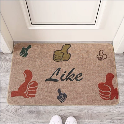 Avtomobil döşəmə paspasları — linen floor mat for home - like-4060cm-linen