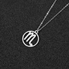 Zodiac signs, brand accessory, fashionable trend necklace stainless steel suitable for men and women, European style, simple and elegant design, custom made