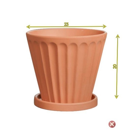 赤い陶器の植木鉢、吸水性、通気性、根腐れしない粘土トレイ、浮遊粘土ポット、大型の緑の植物多肉植物ポット|undefined