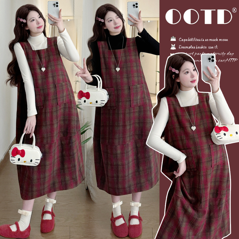 Real Shot of Maternity Dresses 2026 New Long Dresses with a Festive New Year Vibe, Cute and Age-Reducing Outfits Real Shot of Maternity Dresses 2026 New Long Dresses with a Festive New Year Vibe, Cute and Age-Reducing Outfits