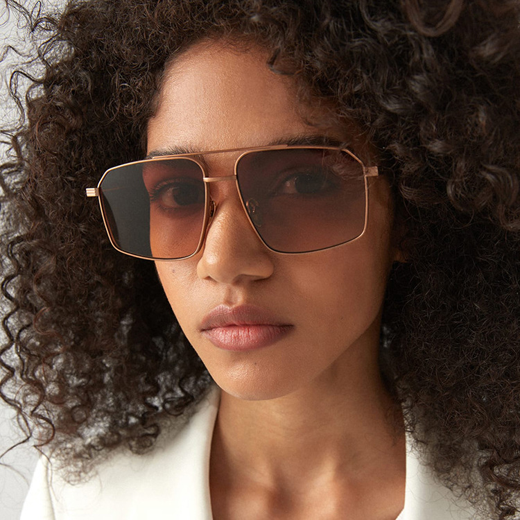 50g Weight Full Frame Glasses Structure Sunglasses Classification UV400 Protection, Resin Lens Material Polygon Glasses Style Fashion Solid Color UV400 Protection Resin Polygon Full Frame Women's Sunglasses