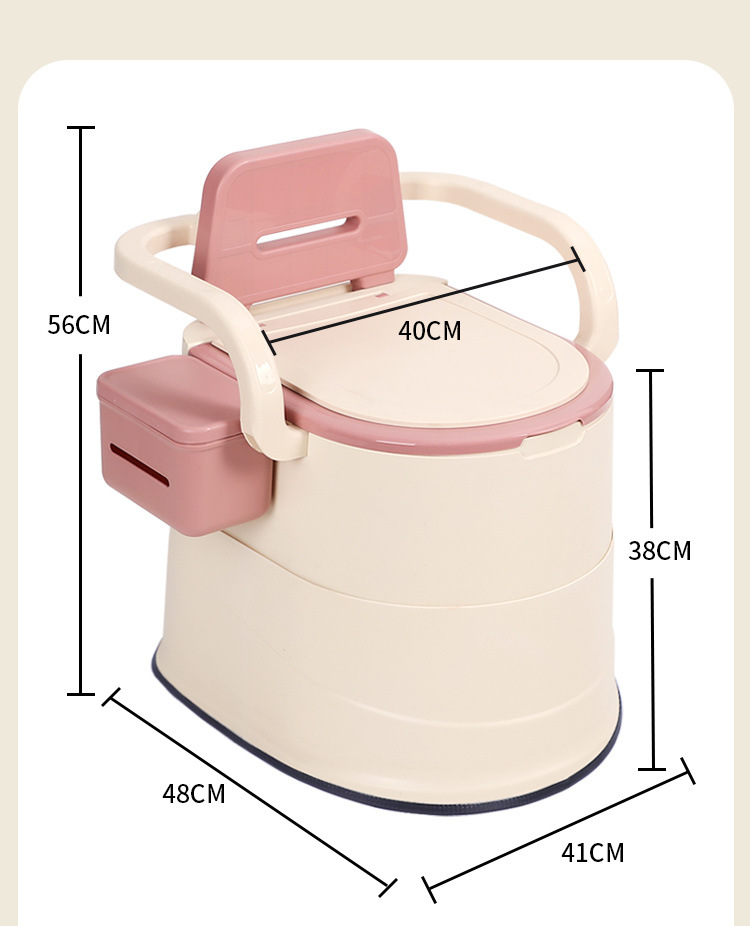 Portable toilet, mobile sitting toilet bowl, anti-odor indoor, mobile deodorizing toilet bowl for the elderly, factory wholesale undefined